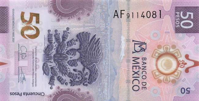 Mexiko p.133a-5 50 Pesos 2021